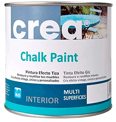 Pittura alla Tiza – Chalk Paint – Vernice per decorazione, restaurazione di mobili, legno – Verde Ghiaccio, colore naturale (500 ml)