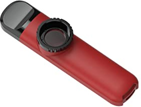 Koldot Easy to Learn Musical Instruments Colorful Kazoos with 4 Replacement Flutes Diaphragms Lanyard (Red)