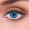 LENZOTICA 2 Stück (1 Paar), Sehr stark natürlich deckende blaue Kontaktlinsen farbig NATURAL SAPPHIRE + Behälter, DIA 14.00, mit Stärke, 3 Monatslinsen, mit Sehstärke, -0.75 Dioptrien, Soft Lens