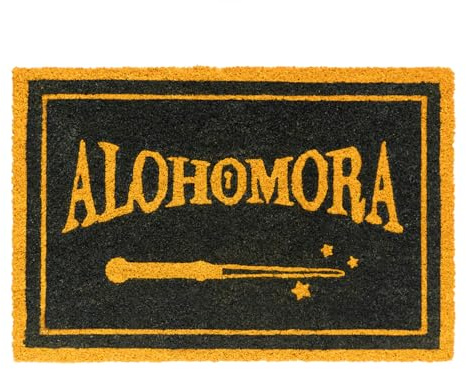 Grupo Erik Felpudo Harry Potter Alohomora - Felpudo Entrada casa Friki : Tapete Entrada casa, Harry Potter Regalos | Alfombra Exterior de Fibra de Coco Antideslizante e Impermeable