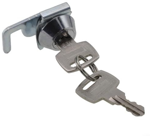 Zilimontt Serrure d'armoire en métal avec clip rapide, serrure à came en alliage de zinc adaptée pour les tiroirs de caisse, armoires métalliques, casiers de gym, serrure de tiroir de caisse