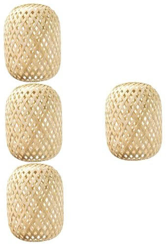 Kisangel 4stücke Miniatur Laterne Dekoration Handgefertigtes Gewebtes Lanternen-Ornament Für Puppenhäuser Rustikale Deko Mit Durchmesser Für Stimmungsvolle Raumgestaltung