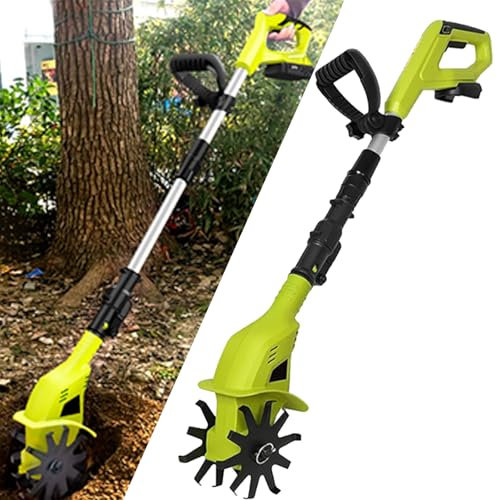 Motocoltivatore Rotavator Portatile, Con Batteria Al Litio Ricaricabile E Caricabatteria, Larghezza Di Lavorazione 10 Cm, Profondità Di Lavoro 25 Cm, Velocità 250