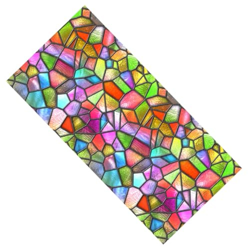 SHINEOFI Pegatina De Vidrio Creativa Para Ventanas Efecto Esmerilado Antihumedad Película De Privacidad Sin Olor Para Baño y Hogar Protección Solar Reutilizable