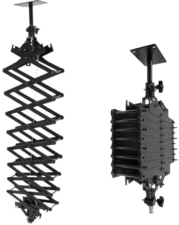 Photography Ceiling Rail System 2M Liftin kit with Safety Rope Accessories Light Mount Support with Safety Rope for Live Broadcast Studio Photography Flash Specialized Drop Pantograph for Studio