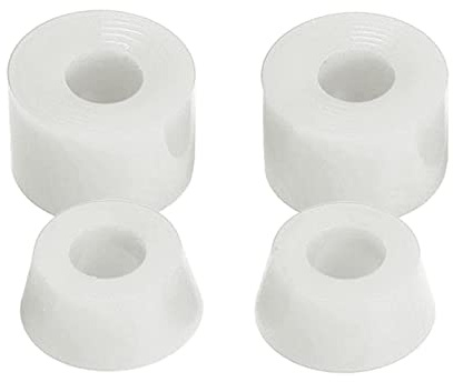 QLoztyse 4 Pezzi Bushing Cilindrico per Skateboard Accessori Ammortizzatori in Materiale PU 92A Durevole Adatto a Skateboard Cruisers Longboard per, Bianca