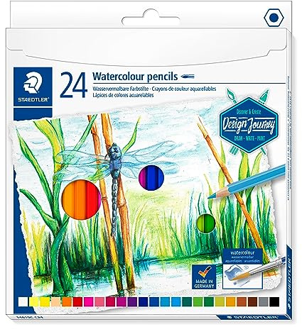 Staedtler 14610 C design Journey – Astuccio cartone 24 Matite Colorate aquarellables assortiti