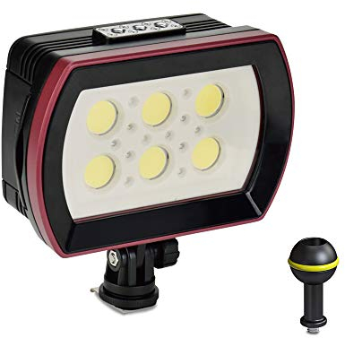 Sea Frogs Illuminazione LED in Alluminio Luce 7000-75000K Lampada per fotografie subacquee e attività all'aperto