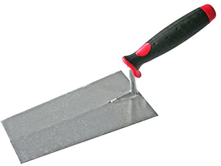 Nespoli N0D1905020 - Paleta ligera de punta cuadrada con mango de goma, 20 cm