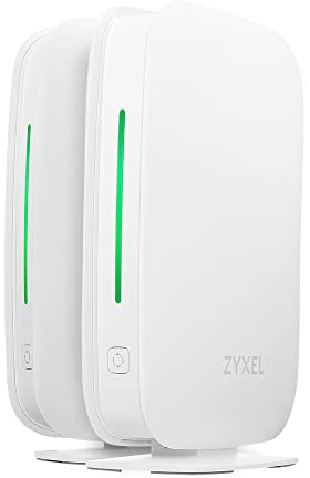 Sistema de Malla WiFi Multy M1 6 AX1800 de ZYXEL para Todo el hogar, Router y satélite Compatible con Alexa – Pack de 2 [WSM20]