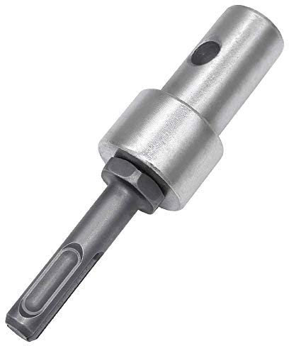 feedal Adaptateur de perceuse tarière, adaptateur de tarière à glace, filetage sans clé, adaptateur de mandrin de perceuse à tige ronde de 1,27 cm, M13 x 15 mm