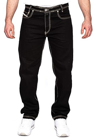 Picaldi® Zicco 472 Jeans | Loose & Relaxed Fit | Karottenschnitt Hose | Lässig & Locker Geschnitten (W38/L34, Whiteline)