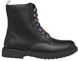 Geox J ECLAIR GIRL D - Stivaletto, BLACK/MULTICOLOR,