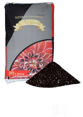 JARDIN202 - Sustrato Universal Premium con Fibras de Coco. turbas. sustrato Vegetal. Perlita y enriquecido Ideal para Todo Tipo de Plantas | 4 Sacos de 20 litros -