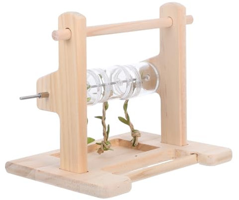 FONDOTIN Übungsständer Für Papageien Massivholz Ara Vogelkäfig-zubehör Sitzstange Für Sittiche Nymphensittiche Krallenschleif- Und Kauspielzeug