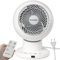 Greenmigo Fan Ventilator Leise,3D Turbo Ventilator mit Fernbedienung,Tischventilator Oszillierend,3 Geschwindigkeiten,Timer,Ventilator mit Luftzirkulation,für Büro,Wohnzimmern,Schlafzimmer,30m²