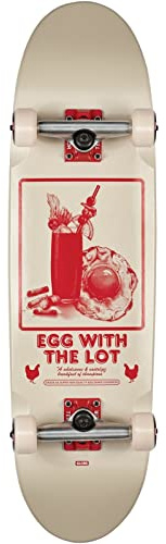 Globe Skateboard Eggy Off White/The Lot Egg Shape Cruiser 8.625 x 31.75