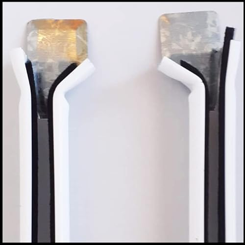 Pack 2 Guías v25 de Aluminio con Embudo de PVC para Embutir de Persiana Enrollable | PERTONI TENDE (Pack DE 2 GUIAS DE 150cm.)