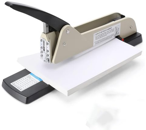 Agrafeuse Longue Portée, Agrafeuse Robuste À Bras Long, Capacité 210 Feuilles, Profondeur D'agrafage Réglable 9,84 Pouces, Adaptée Aux Livrets Et Documents Bureau, Guide Papier Fixable