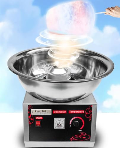 YANDDEA Máquina de algodón de azúcar Fabricante Comercial de algodón de azúcar Fabricante de Dulces eléctrico Profesional para niños Cumpleaños Fiesta Familiar Navidad Día del niño y Boda