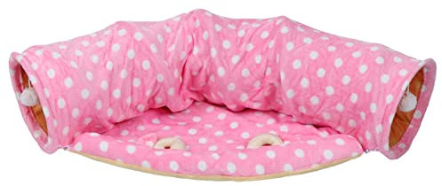 Happyyami 1stück Lustiger Katzentunnel Aus Atmungsaktivem Canvas Faltbar Und Kreativ Interaktives Spielzeug Für Katzen Mit Raschelpapier Für Drinnen Und Draußen Fördert Die Aktive