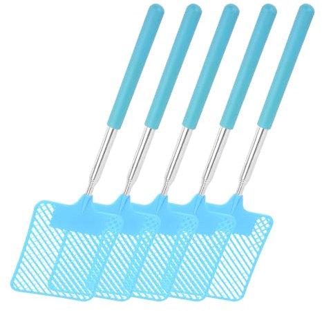 Tapette À Mouches | Outil Portable De 76 Cm | Tapette À Mouches Électrique | Tue-Insectes | Tapette À Mouches Télescopique Robuste | Raquette D'extérieur Portable pour Salon Et Chambre
