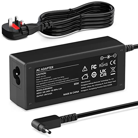 65W Laptop Charger for Acer Aspire 1 3 5 A315 A314 A317 A315-23 A315-24P A315-58 A315-57 A314-22 A314-35 A317-33 A317-53 Spin 1 3 5 Swift 1 3 N20C5 N15Q8 N15Q9 N15Q10 N16P1 AC Adapter Power Supply