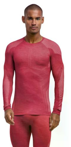 FALKE herr Baslager Ovandel Wool-Tech Light M L/s Sh ull funktionsmaterial snabbtorkande 1 del