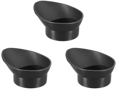 PATIKIL 29-33 mm Eyepiece Eye Cups, 3Pcs Rubber Eyepiece Cover Guard for Stereo Microscope Telescope Aiming Scope, Black