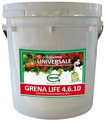 GRENA LIFE Fertilizzante Concime Organo-Minerale NPK (5 kg)