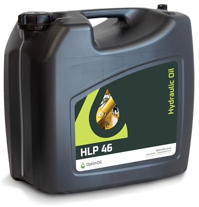 OptimOil HLP 46 Hydraulic Oil 20 Litre Pail - Industrial Grade, for Excavators, Dumpers and Hydraulic Systems