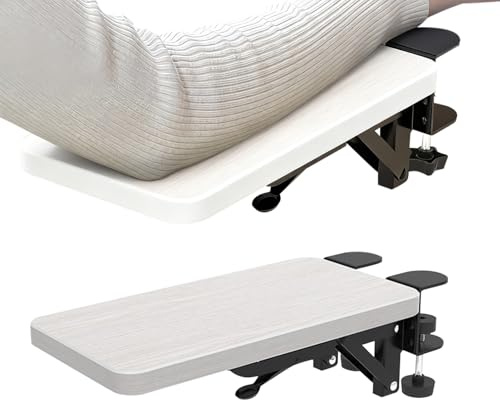 Accoudoir de bureau – Extension de plateau ergonomique pliable avec support de coude, accoudoir de table pour bureau, école, appartement, dortoir, chaise, clavier d'ordinateur, travail et étude