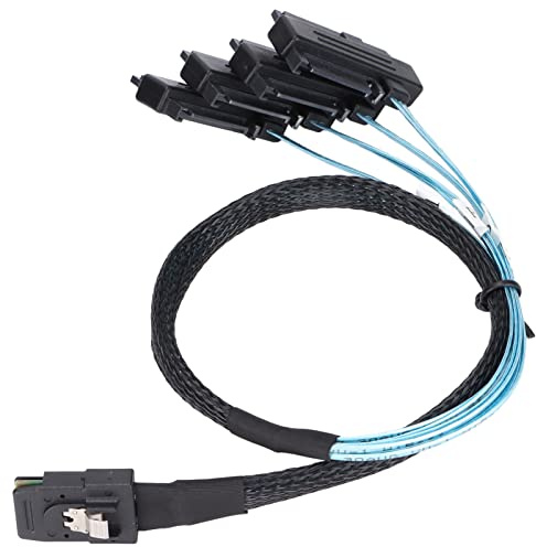 Tangxi Câble MINI SAS Adaptateur MINI SAS vers Portable pour Servir ServeRAID BR10if, Idéal pour la Connexion du Contrôleur au Disque, Utilisation Pratique