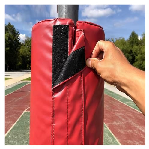 Stolpskydd med rött skum för banor, avtagbara garagepelarskydd, återanvändbara källarkolumnskydd, fallskyddsmatta, 1,5, 1,7, 1,8, 2, 2,1, 2,3, 2,4 m hög