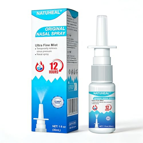 GIGAHEAL Spray nasal Purifiant et Décongestionnant Naturel - pour la congestion des sinus et le soulagement des allergies Convient aux adultes et aux enfants de plus de 3 ans - 30 ml