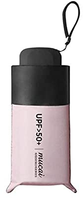 OAICIA Parapluie Pliant Portable Poche Parapluie Protection Solaire Anti-UV étanche Ultra Léger Compact Ombrelle Voyage Mini Umbrella pour Homme Femmes Enfant - Rose