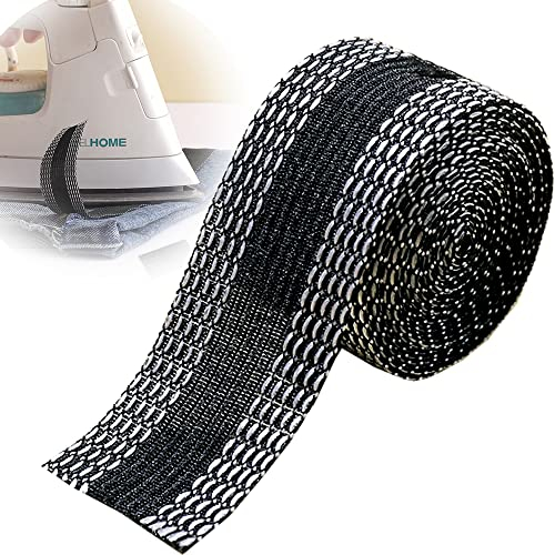 DHER Hosenband, selbstklebend, Saumband, selbstklebend, 10 m, selbstklebend, für Kleidung, Universalaufkleber, freie Passform, selbstklebende Shorts (schwarz)