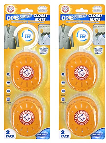 Arm & Hammer Odor Busterz Closet Mate, 4 Count Deodorizer