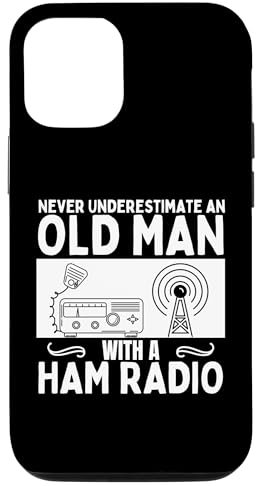 Carcasa para iPhone 15 Ham Radio Nunca Subestimes A Un Viejo Amateur Radio