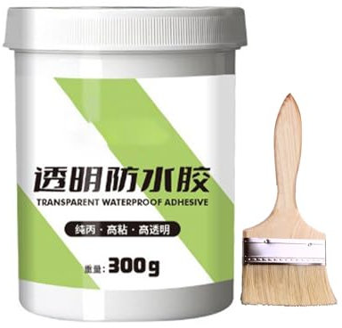 XIAOXIAOYU Sellador impermeable invisible de goma líquida impermeable | 300 g de revestimiento transparente, sellador de impermeabilización, sellador de techo de autocaravanas para terrazas, hormigón