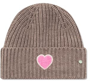 CODELLO Mütze mit Herzmotiv Farbe Braun