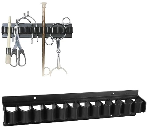 Kukyller Horse Whip Crop Holder Rack, Horse Tack Bridle Hooks, Saddle Rack Wall Mount Storage Organizer Crop Holder Whip Organizer