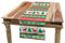 ABAKUHAUS Weihnachten Tischläufer, Ferienzeit Deer, Esszimmer Küche Rechteckiger Dekorativer Tischläufer, 40 x 180 cm, Weiß Grün