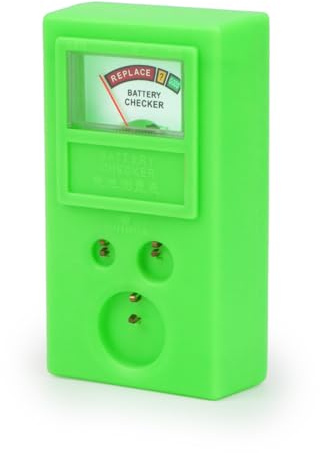 Rongon Button Cell Battery Tester Portable Battery Checker1.5v 3v Small Batteries Tester Meter Tool for LR44 CR2032 CR2025 Button Cell