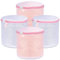 BillyBath - Rete per lavatrici, per lavatrice, grande sacchetto per biancheria, per calze, reggiseni, biancheria intima e lingerie, set da 4 pezzi, rosa