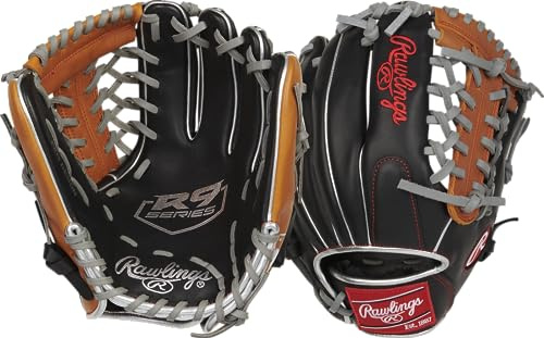Rawlings | R9 CONTOUR Baseball Glove | 11.5 | Modified Trap-Eze Web | Right Hand Throw