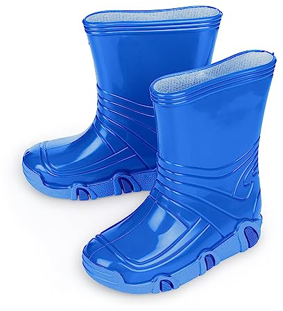 ESTRO Stivali da Pioggia Bambino - Stivali Bambino Pioggia Stivaletti Pioggia Bambino Stivaletti Gomma Bambina Stivali Gomma Bambina ZW01 (27/28 EU, ZW01 Blu)
