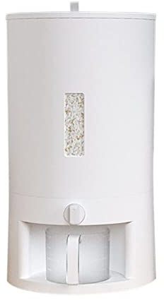 vinnyooc 20L Distributeur Automatique, Boite Rangement Plastique, Boite Conservation Alimentaire Riz Farine Céréales Noix avec 500g Gobelet pour Maisons Cuisines Moulins