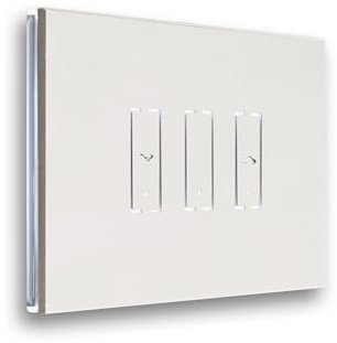 iotty i3S PLUS Interruptor wifi inteligente para cortinas y persianas, placa táctil de gres porcelánico retroiluminado, sensores de temperatura y luminosidad, monitoreo del consumo y calidad del aire