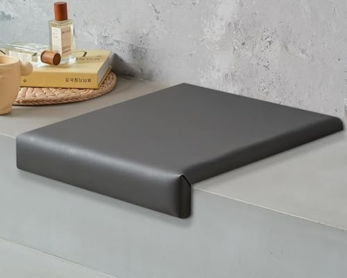 40 x 40 cm Wasserdichtes Bankkissen für den Außenbereich, Klemmkissen Für Sitzbank Kunstleder Sitzkissen,Stuhlkissen rutschfeste mit Faltkante, Wasserdicht Kissen für Drinnen (shenhui,40x40x4 cm)